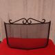 Wrought iron fire screen