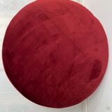 Pouf velours rouge & bordeaux