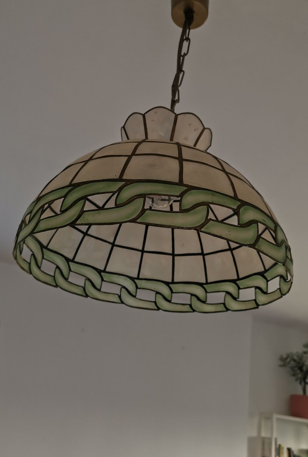 Suspension vintage nacre