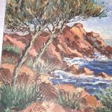 Painting, painting on canvas. Signed A.Gallois