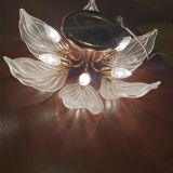 Plafonnier en verre de Murano, Navaresi, Italie, années 1980