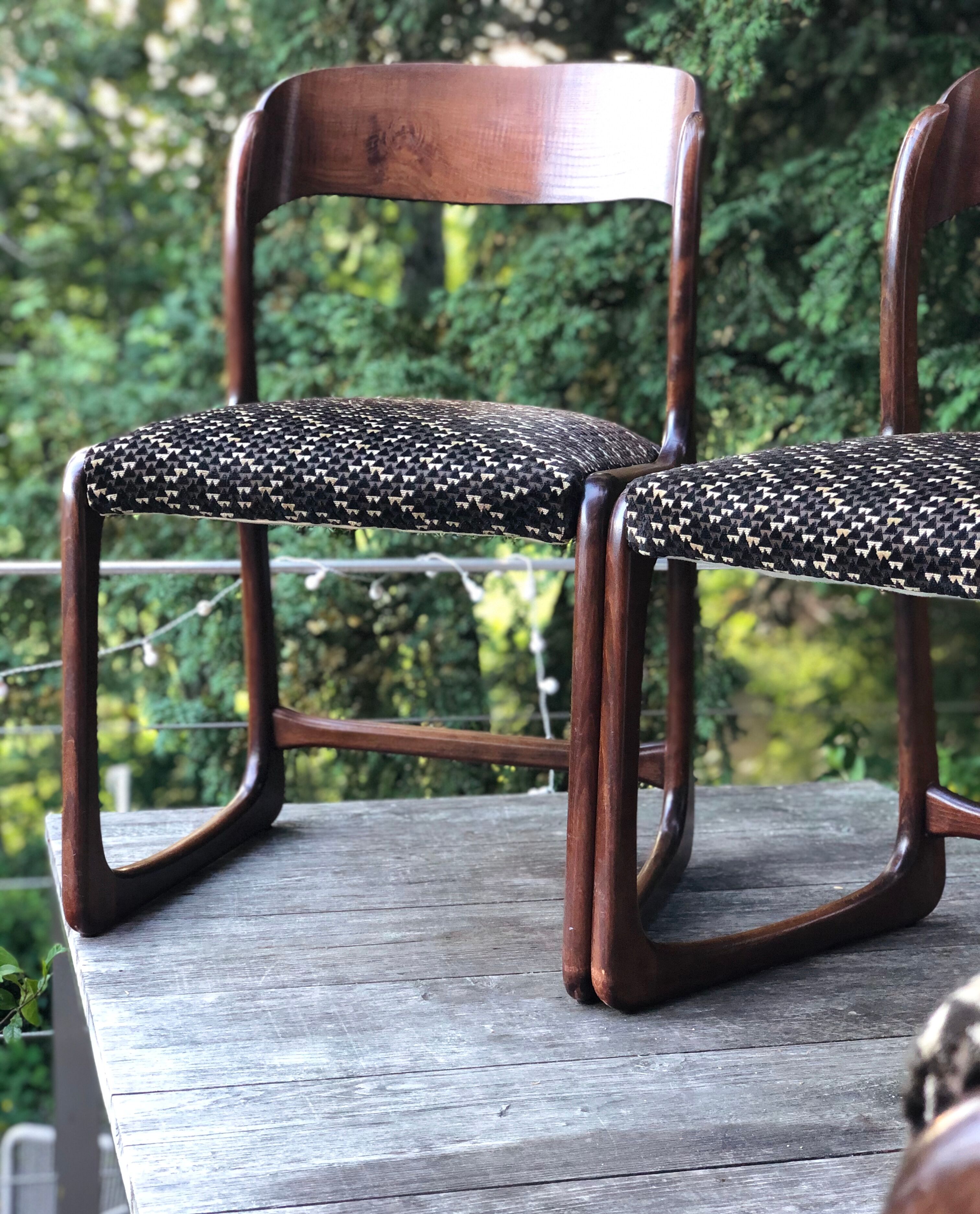 Baumann sleigh chairs