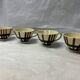 Ensemble de 4 tasses en faïence vintage