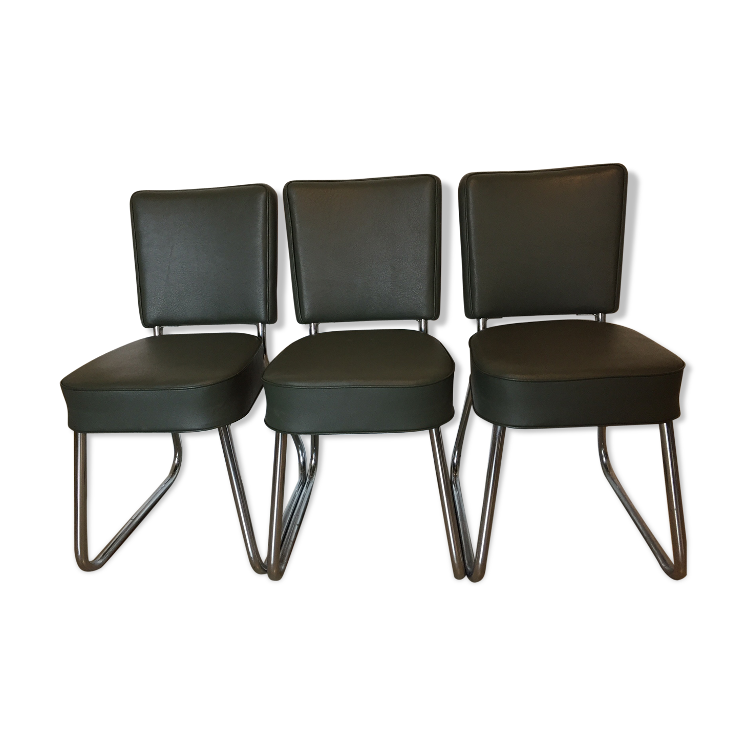 Set of 3 beautiful chairs of the 50s/60s roneo
