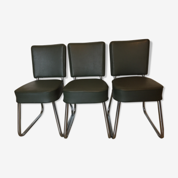 Set of 3 beautiful chairs of the 50s/60s roneo