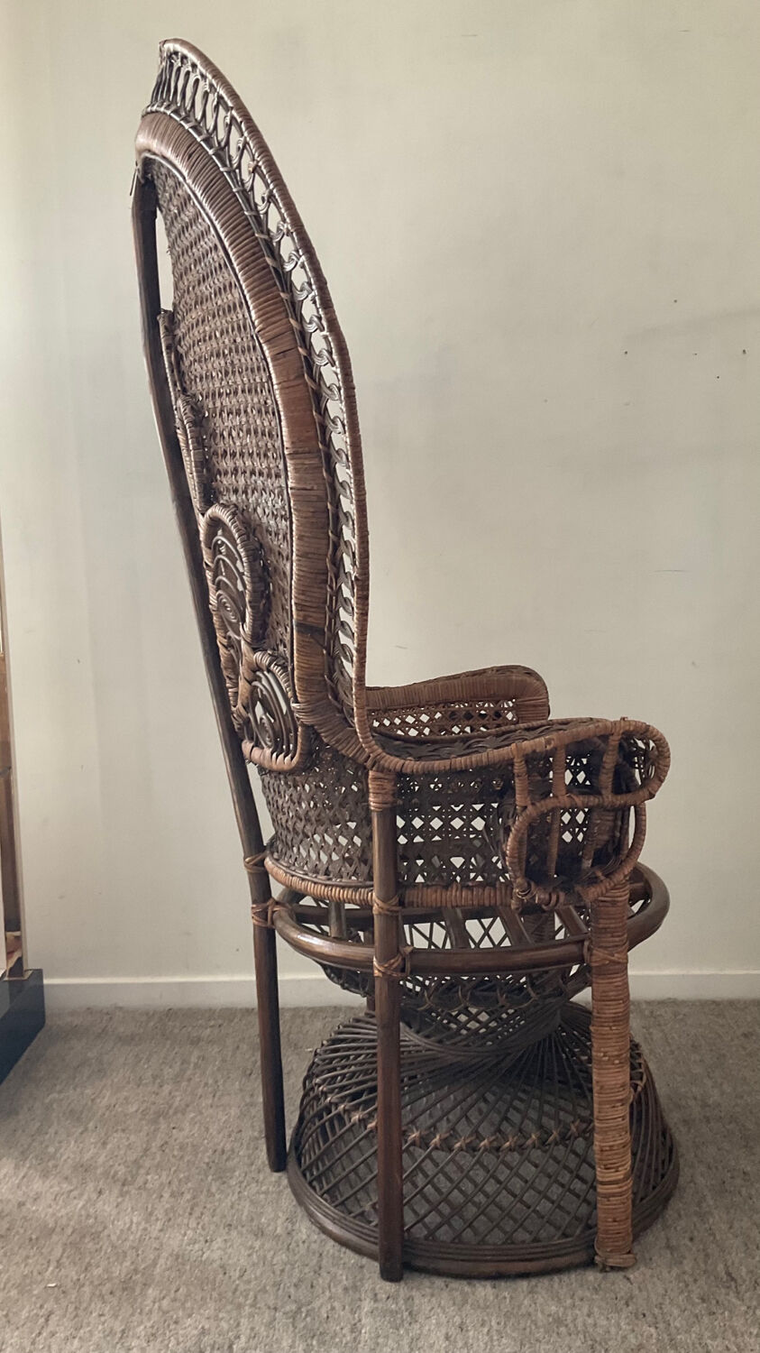 Fauteuil Paon Emmanuelle des années 60