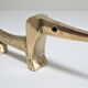 Dachshund bronze pen holder zoomorph design 60s
