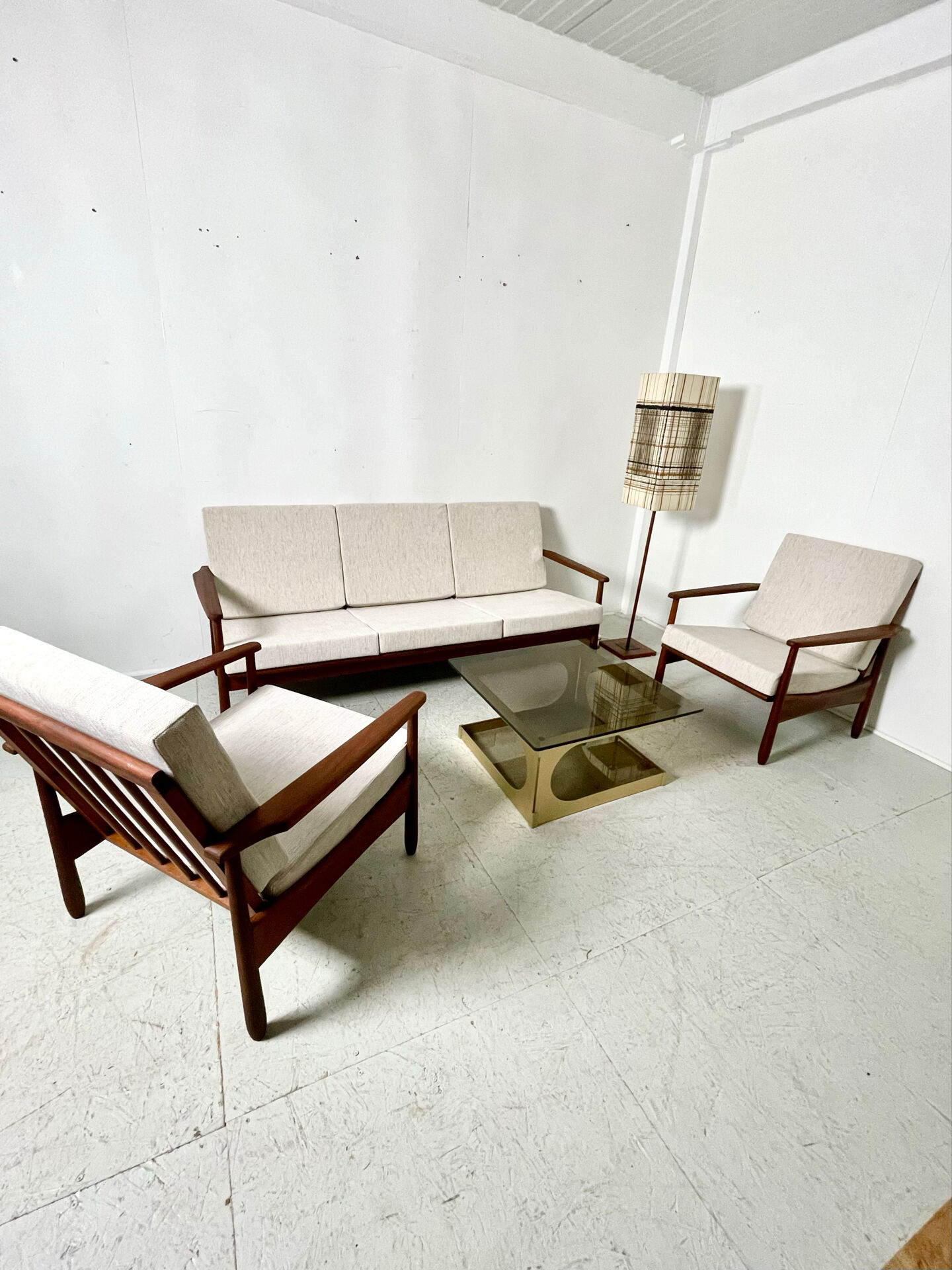 Salon scandinave en teck 1960