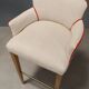 Antique stools by William Yeoward in beech and brass, England, 20th century.