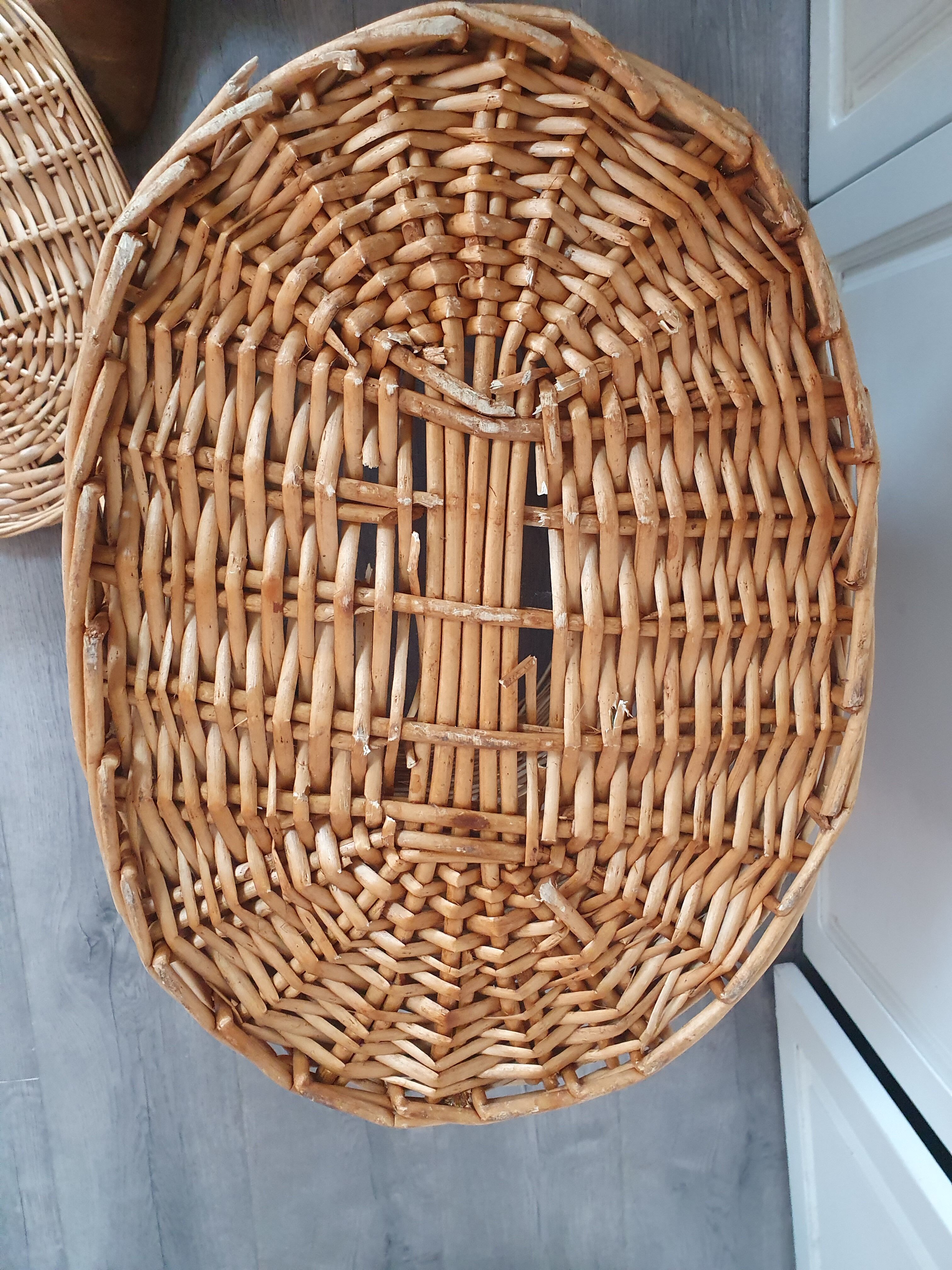 Rattan basket wicker woven