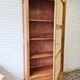 Renovated old oak cabinet, walnut magnifying glass and canning
