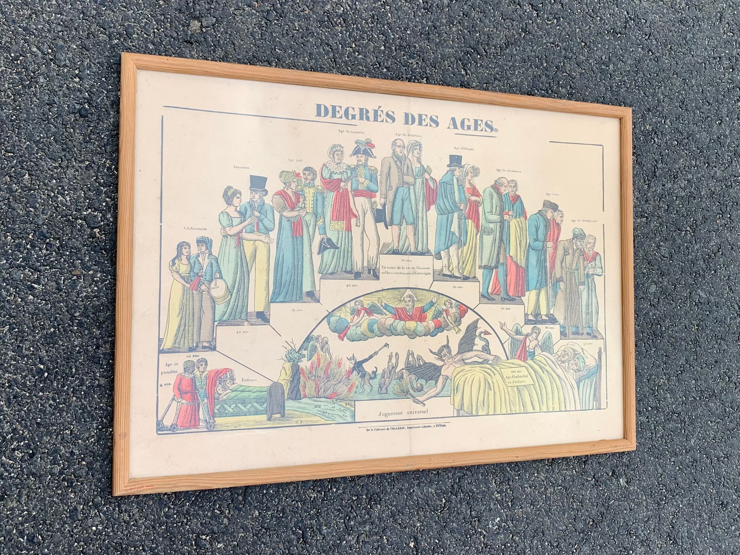 Image d’épinal le degré des âges