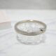 Vintage ashtray in crystal and silver metal