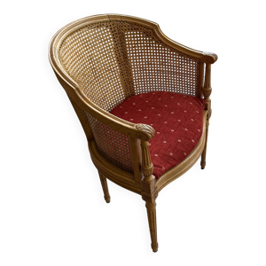 fauteuil bureau - cannage