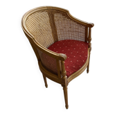 Cane-style office chair