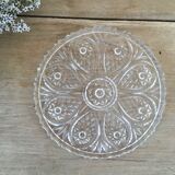 Chiseled glass bottle bottom