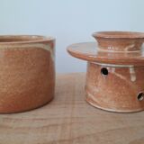 Stoneware butter dish