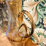 Vintage 1960s bubble glass carafe