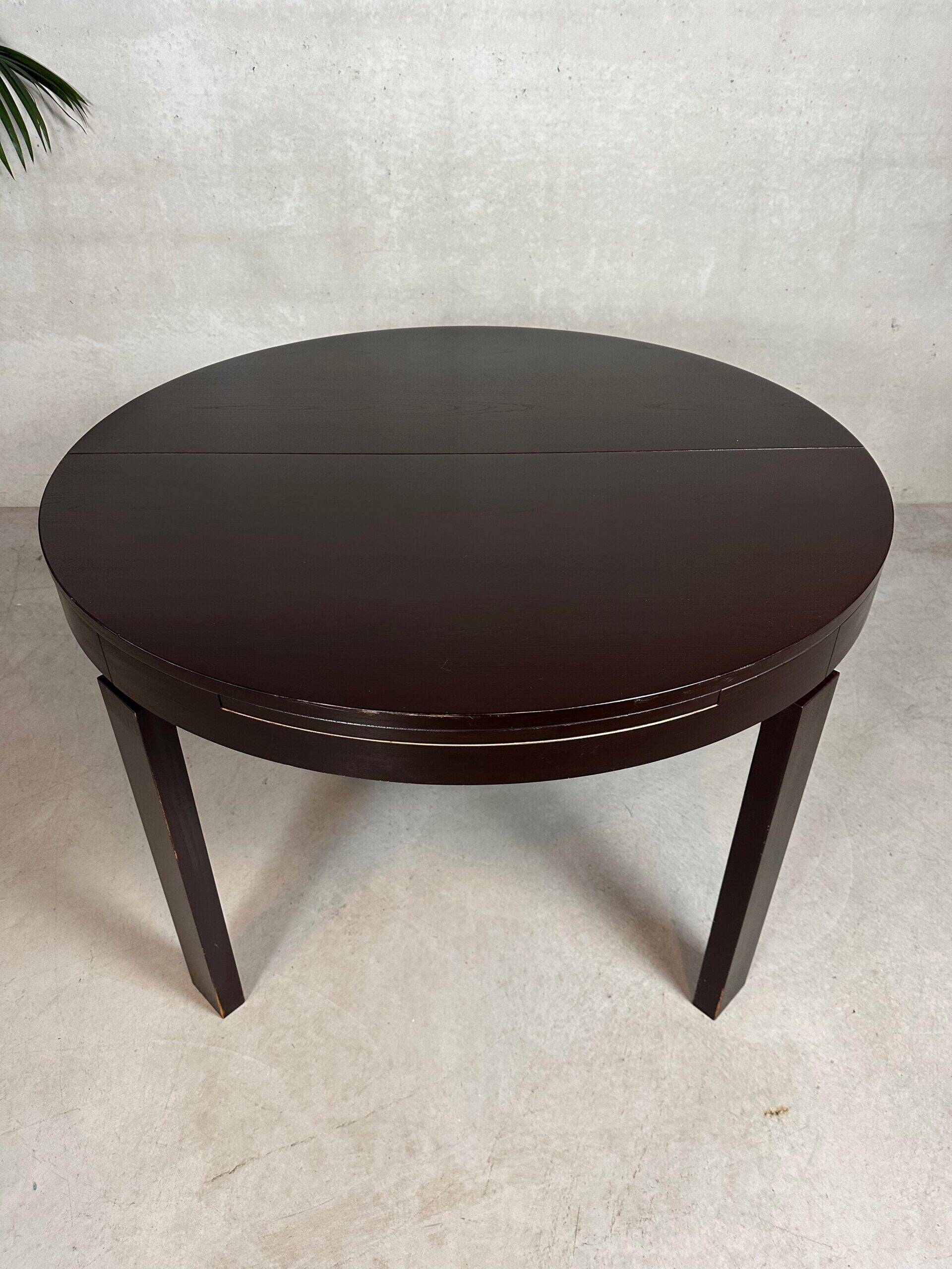Adjustable vintage dining table (round/oval) – 1970s