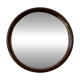 Miroir rond plastique chocolat vintage 1970