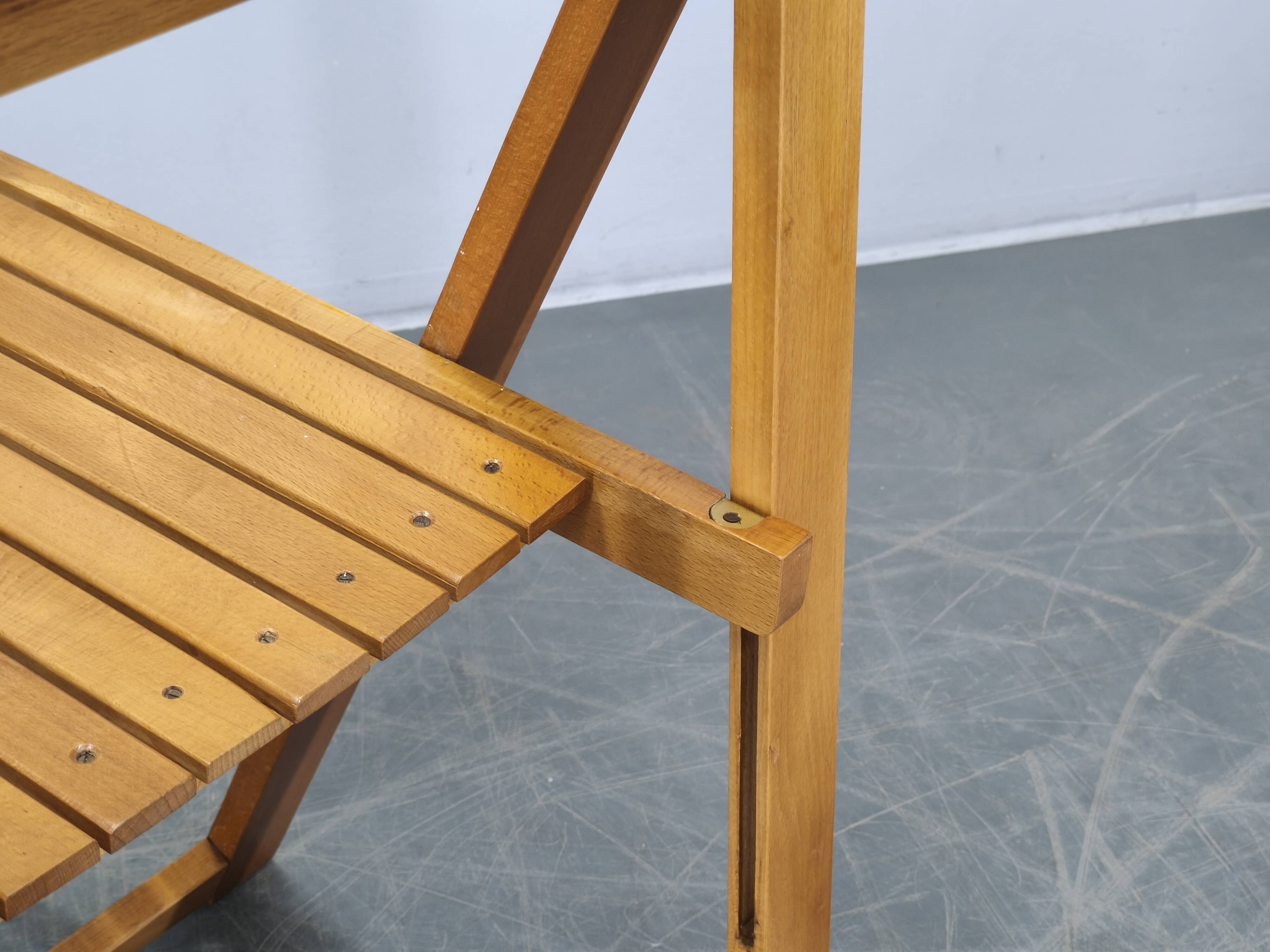 Set of 4 Trieste Folding Chairs by Aldo Jacober for Alberto Bazzani