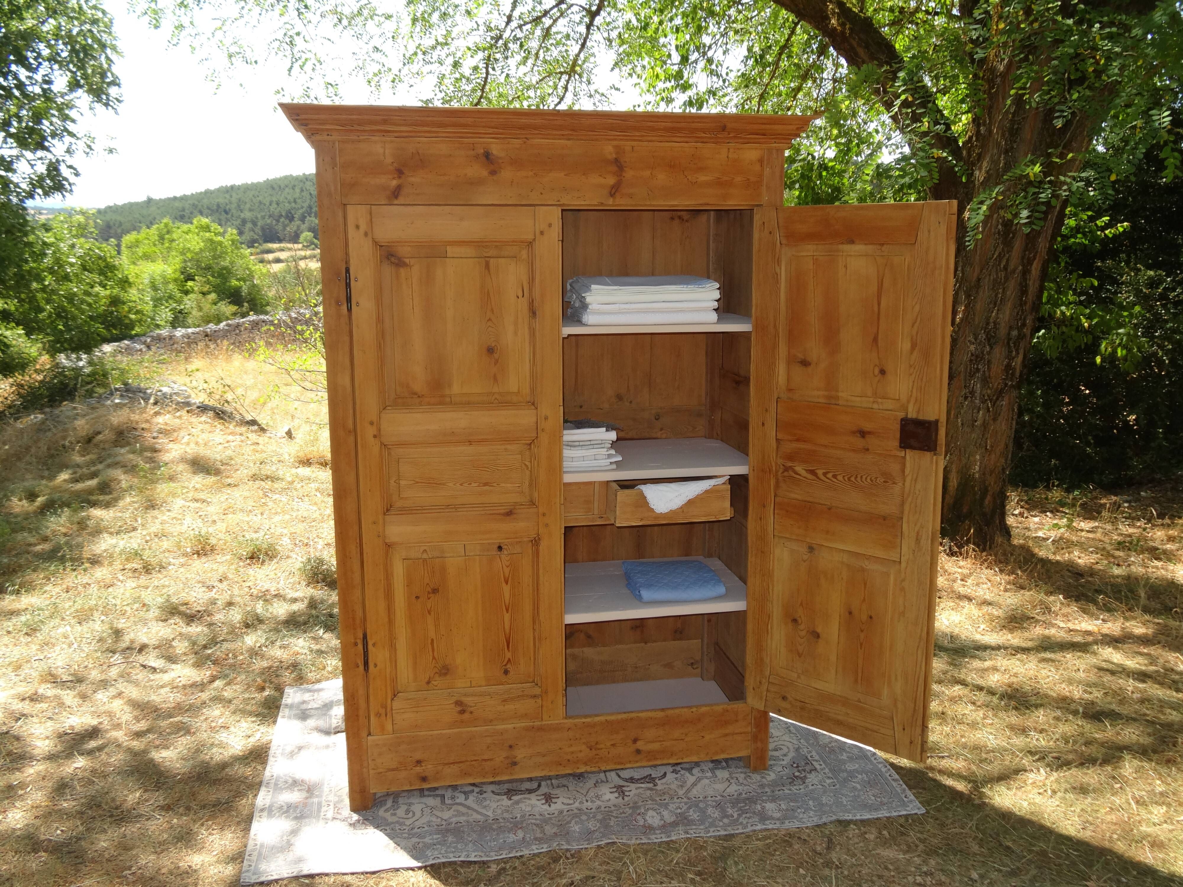 Antique solid pine cupboard