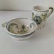 Duo HB Quimper “Camaïeu vert” – ear bowl & mug