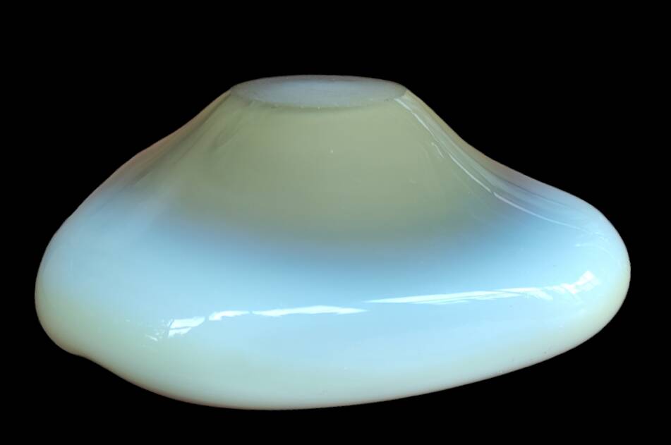 Old cup double opaline ashtray