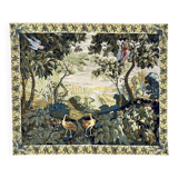 Wall tapestry with landscape and bird decoration, 20th century