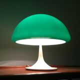Mid-century green Italian table lamp Toledo by Luigi Massoni for Guzzini, 1960s.