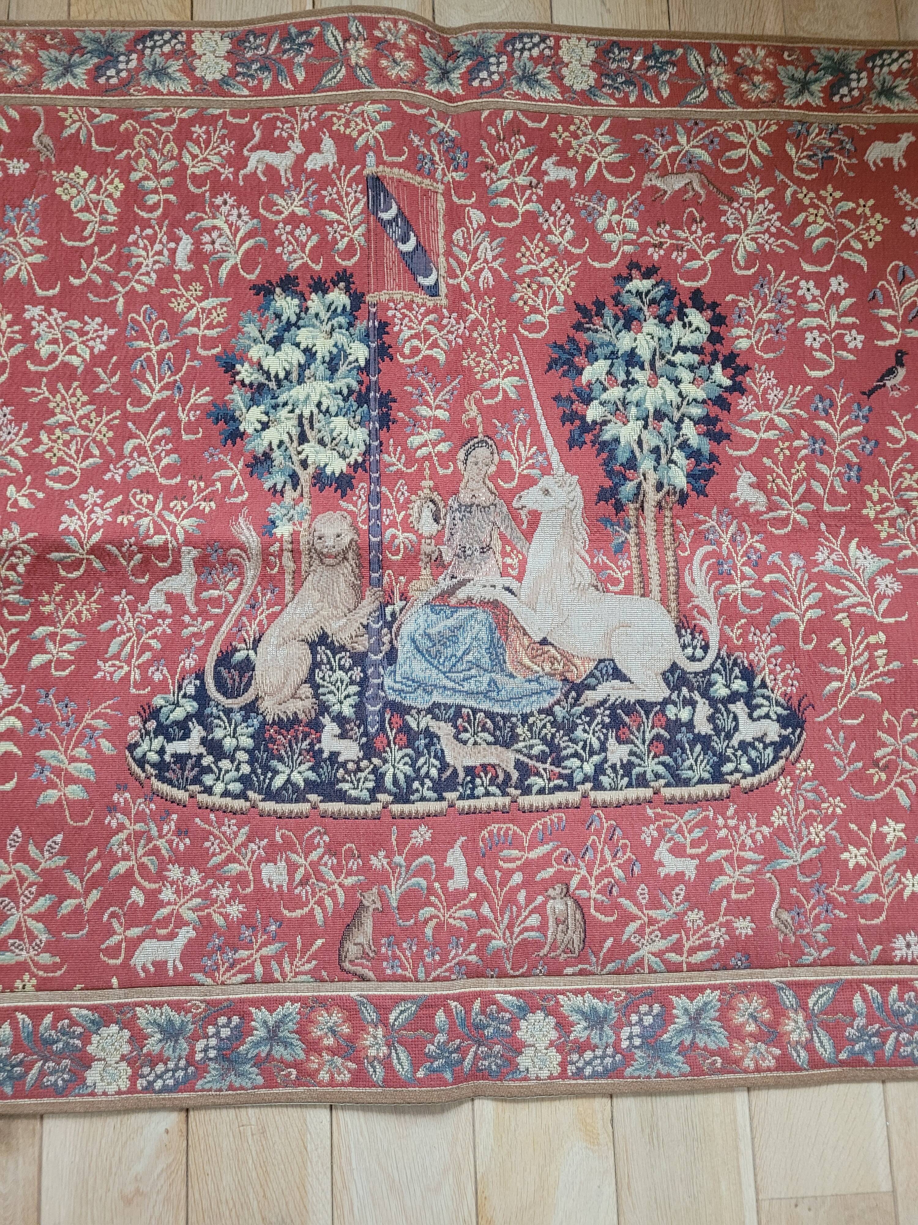 Wall tapestry Flanders tapestry The Lady and the Unicorn