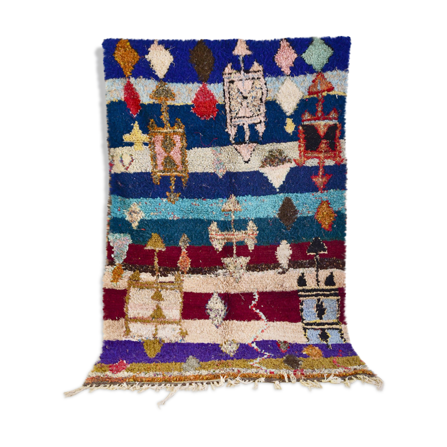 Carpet Moroccan boucherouite 145x185cm