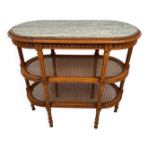 Desserte de style Louis XVI à trois plateaux, vers 1900