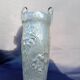 Vase en bronze argenté signé Vital Cornu
