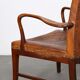 Vintage leather armchair of Danish design
