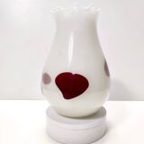Vase vintage en verre de Murano blanc attr. à Dino Martens pour Aureliano Toso