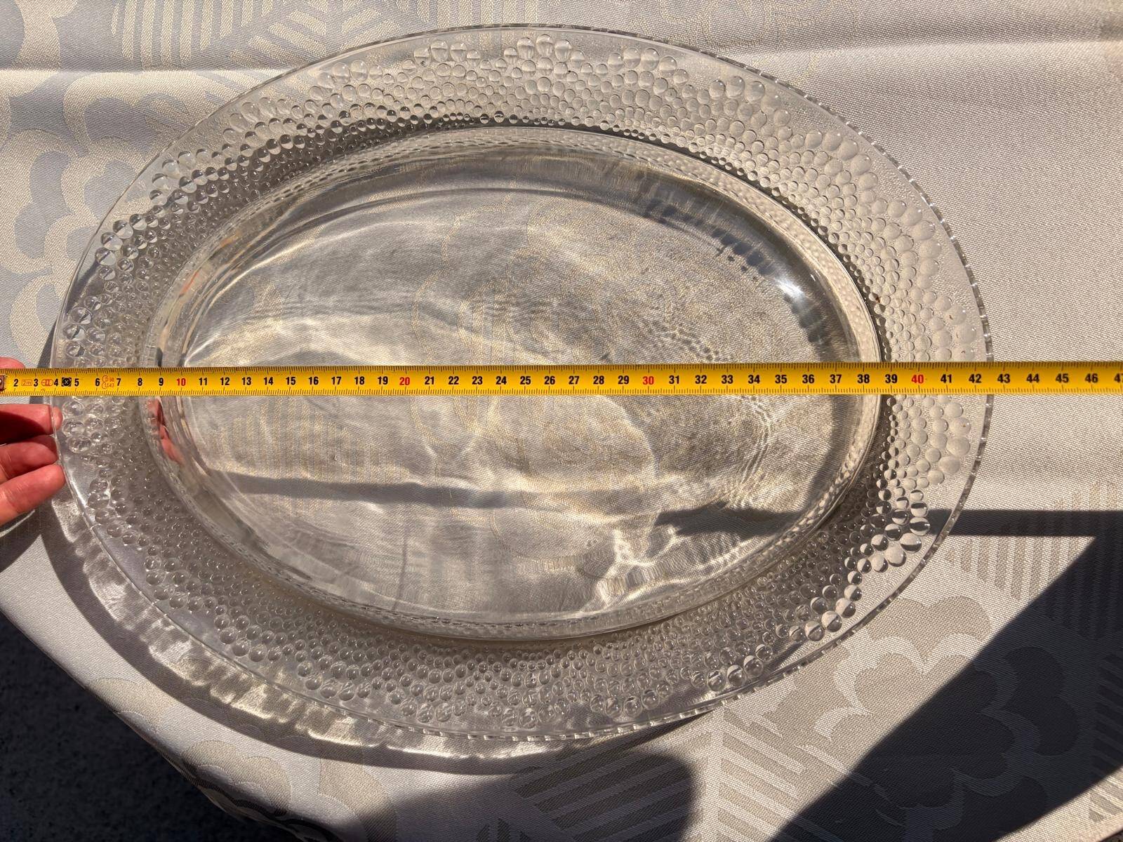 Plat ovale, jardinière Tokyo signé R. Lalique