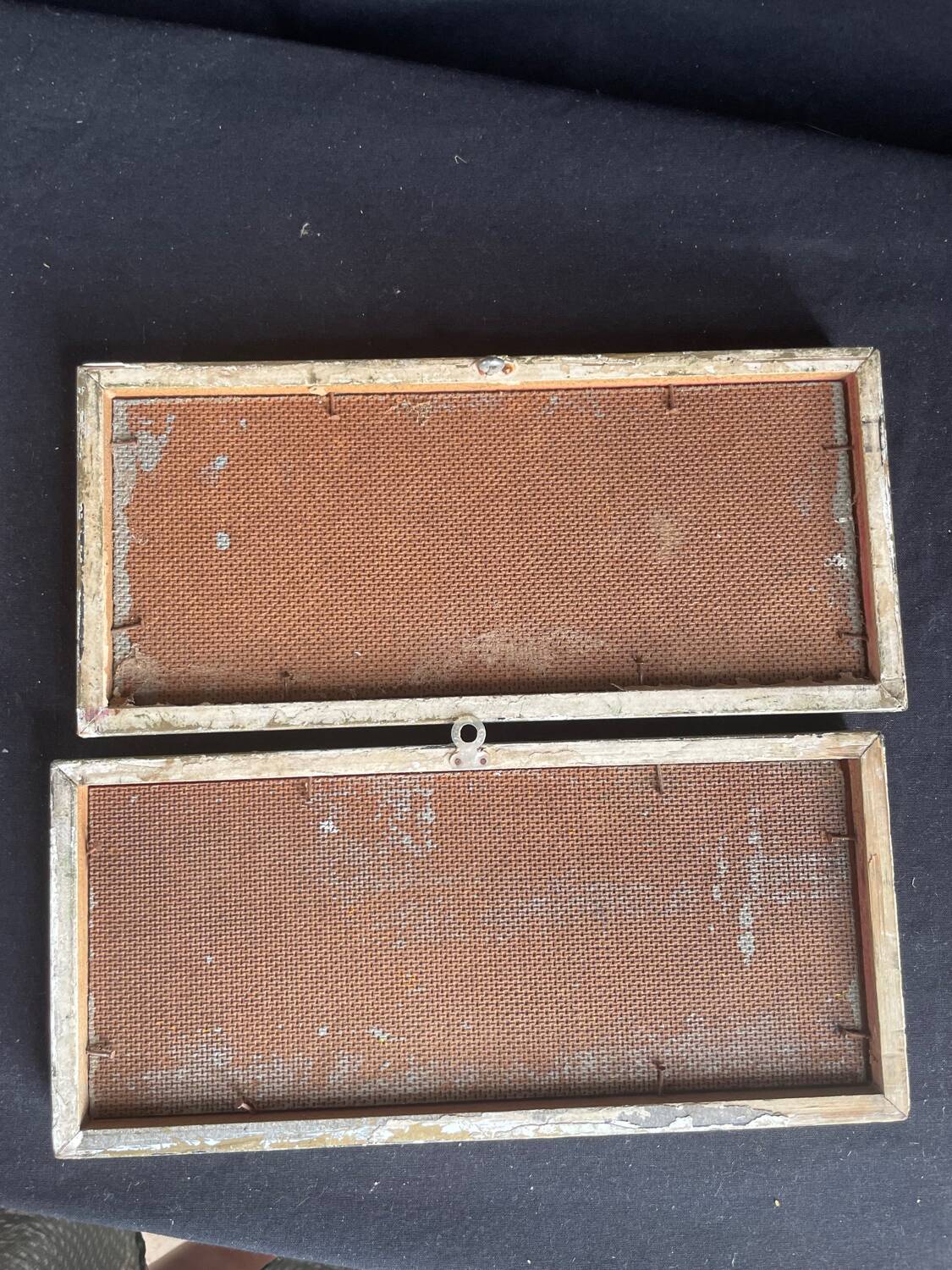 Two framed oil landscape paintings signed Campillo