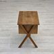 1970s, Scandinavian side table with drawer, solid oak wood, teak wood.