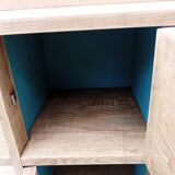 Low solid oak sideboard