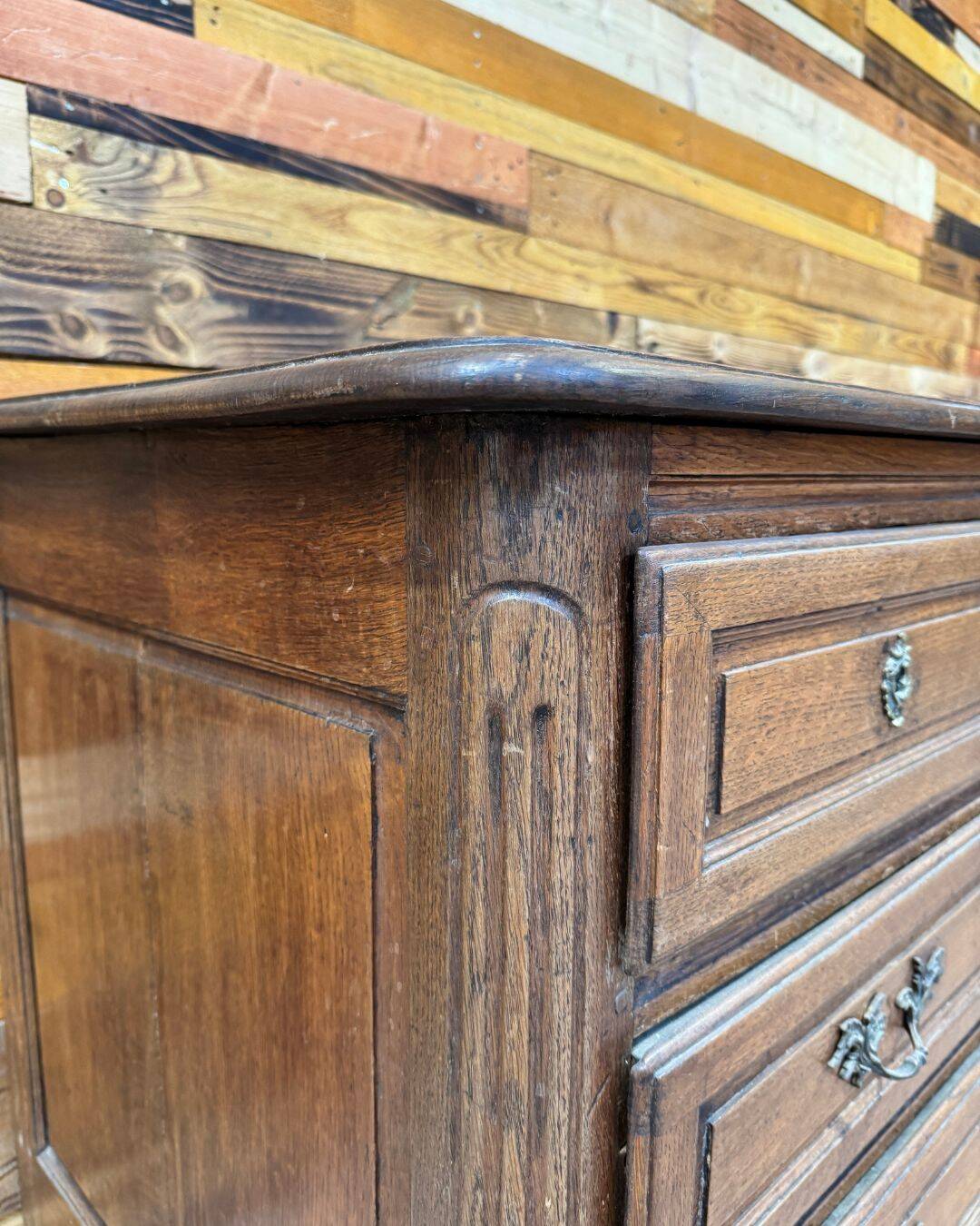 19th-century oak chest of drawers