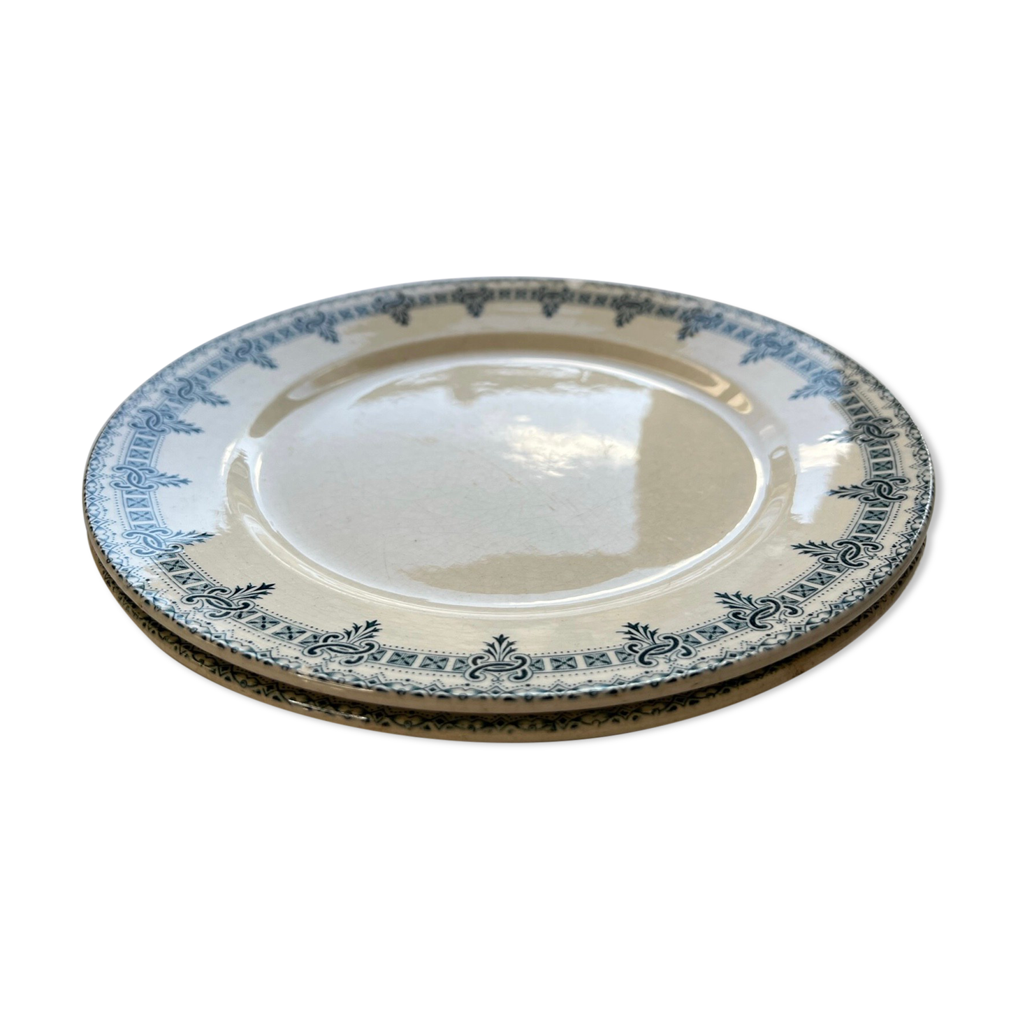 Lot de 2 assiettes Terre de fer Boëtie