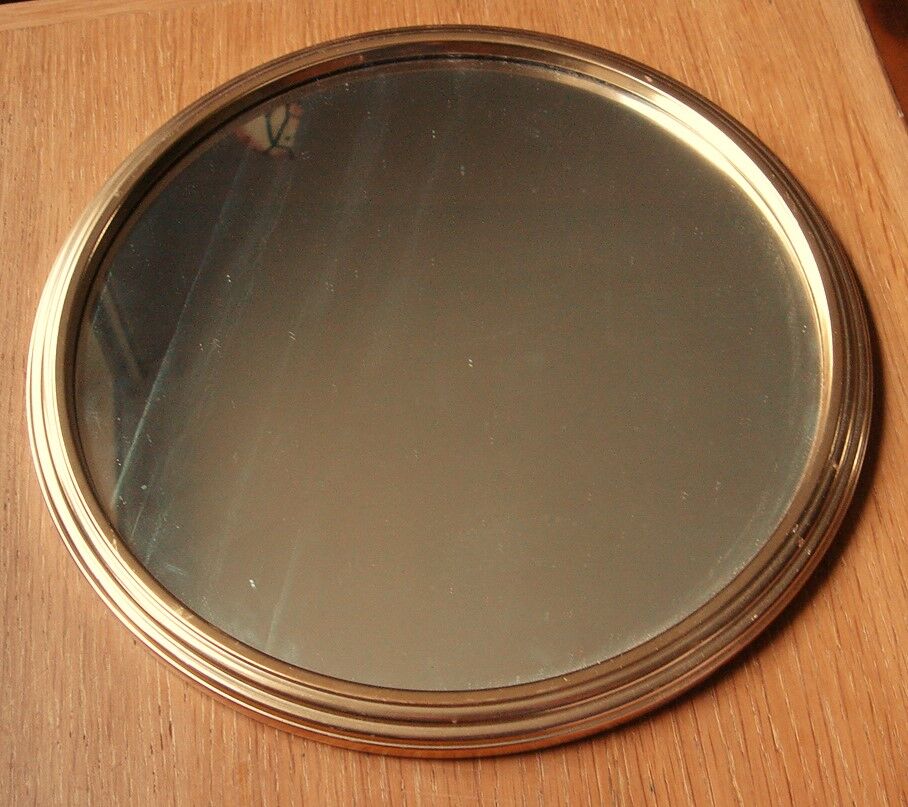 Round tray mirror