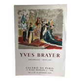 Poster yves brayer watercolors iran 1967 galerie de paris
