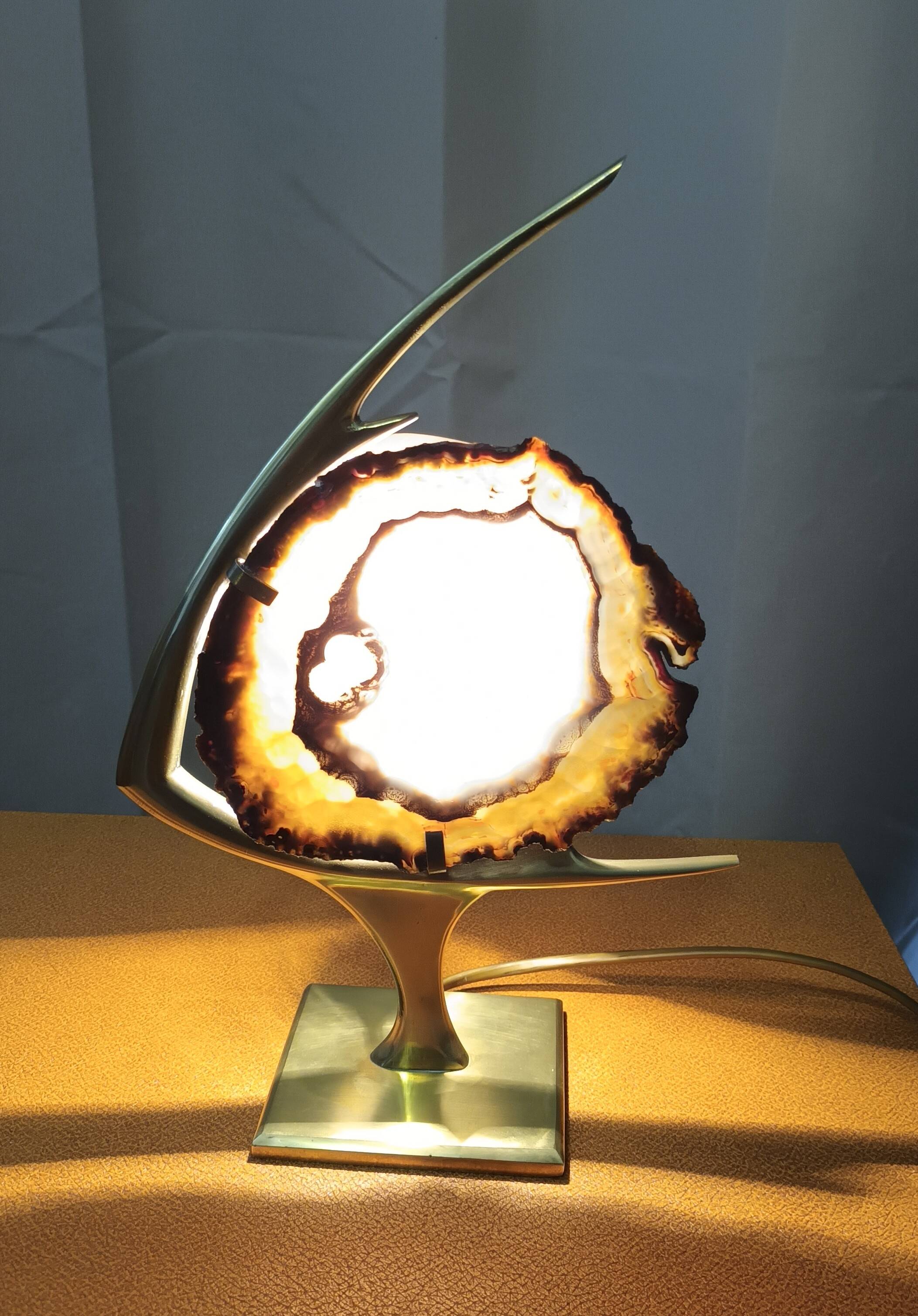 Fish lamp attributed to Willy Daro, 1970s.