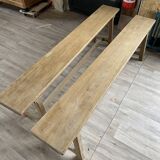 Light oak bench
