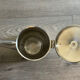 Vintage tea or coffee set in stainless steel and wood – signed Roger Insilco –