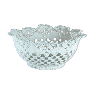 Starched lace fruit cup - XXth