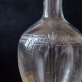 vase verre gravé main