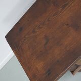 Table basse rustique en châtaignier de style campagnard espagnol du XIXe siècle